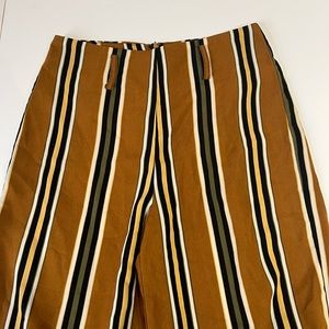 brown striped pants